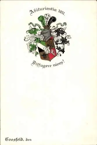 Studentika Litho Coesfeld, Abiturientia 1911