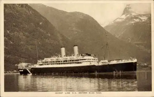 Ak Schiff SS Orford, Orient Line