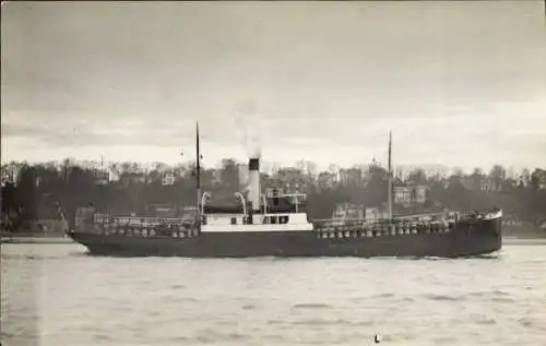 Foto Ak Hamburg Altona Blankenese ?, Frachtschiff