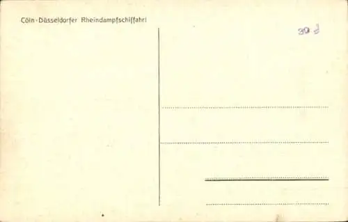 Ak Doppeldeckschiff Arnold Walpod, Köln-Düsseldorfer Rheindampfschifffahrt