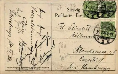 Litho Volksabstimmung im Lande Schleswig 1920, Rüm Hart Klaar Kúmming