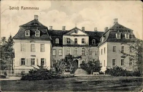 Ak Rammenau Sachsen, Schloß  s Gebäude, Gartenanlage