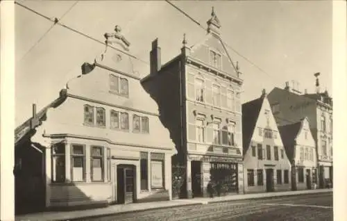 Ak Schnoor Bremen, Historische Gebäude, alte Architektur, Straßenszene