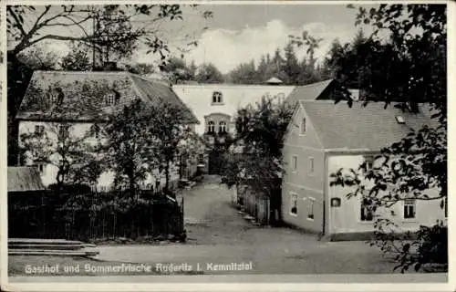 Ak Ruderitz im Vogtland, Ansicht des Gasthauses