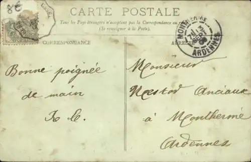 Ak Clermont Ferrand Puy de Dôme, Gilbert Gaillard Platz, Straßenbahn