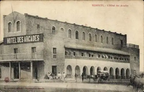 CPA Djibouti Djibouti, Hotel des Arcades