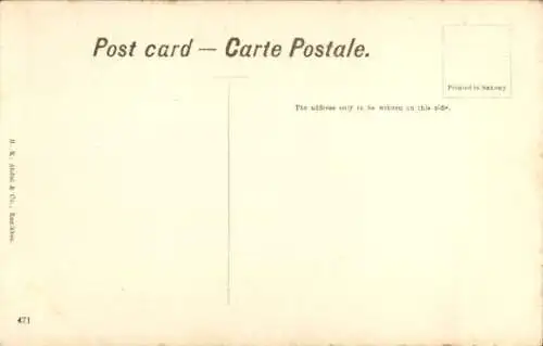 Ak Ranikhet in Indien, Teilansicht, Sudder Bazar und Transport Linie