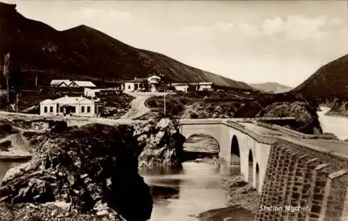 Ak Kaukasus, Station Mgchet an der Crusinischen Heerstraße, Viadukt