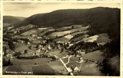 Ak Reinerzau Alpirsbach im Schwarzwald, Landschaftsaufnahme, hügelige Felder, Reinerzau im Schwar