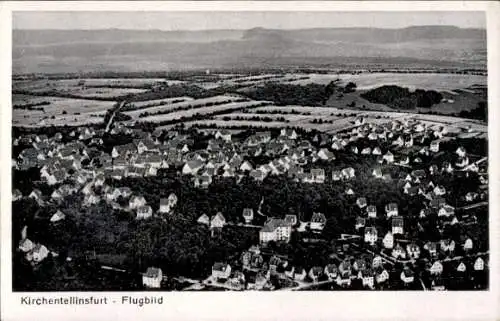 Ak Kirchentellinsfurt in Baden Württemberg, Fliegeraufnahme