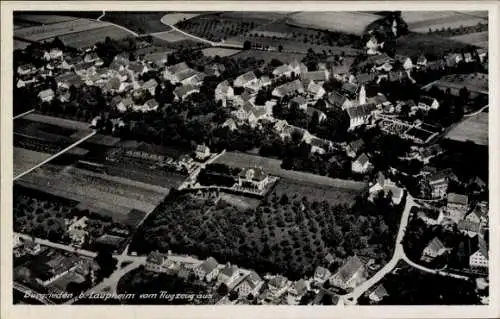 Ak Burgrieden in Oberschwaben Württemberg, Fliegeraufnahme