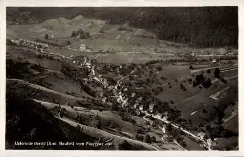 Ak Untermünstertal Münstertal im Schwarzwald, Fliegeraufnahme