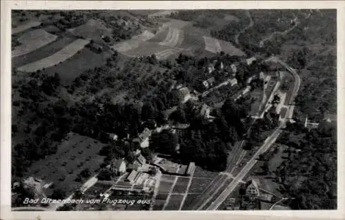 Ak Bad Ditzenbach in Württemberg, Luftaufnahme von  Landschaft, Straßen, Häuser