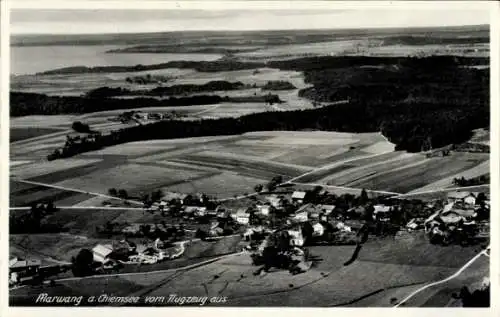 Ak Marwang Grabenstätt in Oberbayern, Fliegeraufnahme