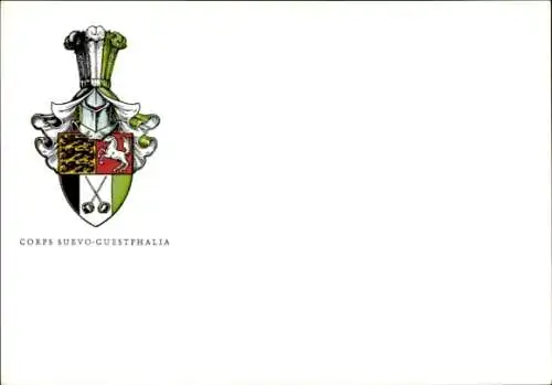 Studentika Ak Corps Suevo-Guestphalia, Wappen einer Studentenverbindung