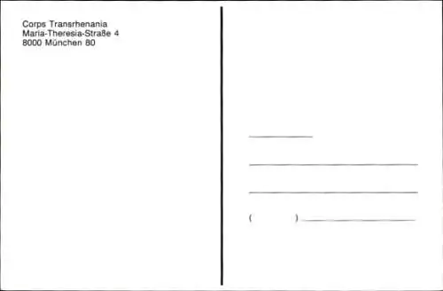 Studentika Wappen Ak München, Transrhenania seis Panier