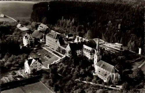 Ak Bonlanden Filderstadt in Württemberg, Fliegeraufnahme, Kloster und Institut Bonlanden