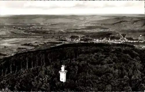 Ak Fellbach in Württemberg, Aussichtsturm auf dem Kernen, Blick ins Remstal, Waldlandschaft