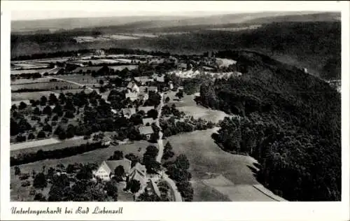 Ak Unterlengenhardt Bad Liebenzell im Schwarzwald, Landschaft, Bad Liebenzell, Häuser, Bäume, Fel