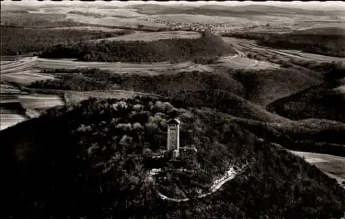 Ak Gönningen Reutlingen in Württemberg, Roßbergturm, 869 m, Wanderheim des Schwäb. Albvereins