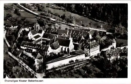 Ak Bebenhausen Tübingen am Neckar, Ehemaliges Kloster  Luftaufnahme, Klosteranlage