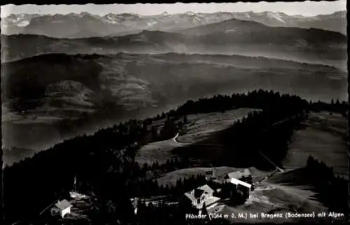 Ak Bregenz am Bodensee Vorarlberg, Berglandschaft mit Pfänder, Alpen, Fotografie in 