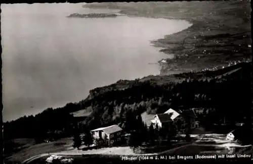 Ak Bregenz am Bodensee Vorarlberg, Pfänder bei  Bodensee, Insel Lindau, echte Fotografie