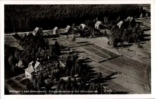 Ak Villingen im Schwarzwald, Kneipp-Sanatorium, Germanstraße, Schwarzwald, ländliche Umgebung