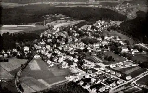 Ak Königsfeld im Schwarzwald Baden, Luftaufnahme von Königsfeld, Schwarzwald, Heilkartenformat