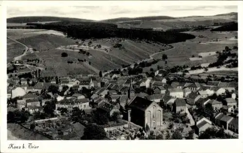Ak Konz an der Mosel, Fliegeraufnahme