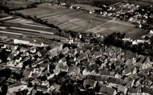 Ak Illingen in Württemberg, Gesamtansicht, Fliegeraufnahme