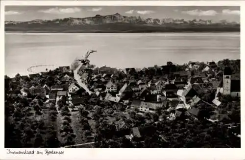 Ak Immenstaad am Bodensee, Schwarzwald, Bodensee, Stadtansicht, Berglandschaft,  Architektur