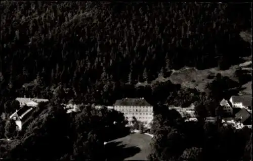 Ak Bad Imnau Haigerloch im Zollernalbkreis, Luftaufnahme des Stahlbad  Sanatorium für Herz- und G