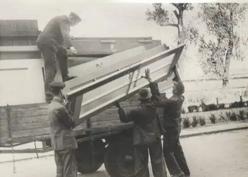 Original Foto Berlin Tiergarten, Zoobunker, Krankenhaus, Demontage, um 1945/46, ca. 13 x 17 cm