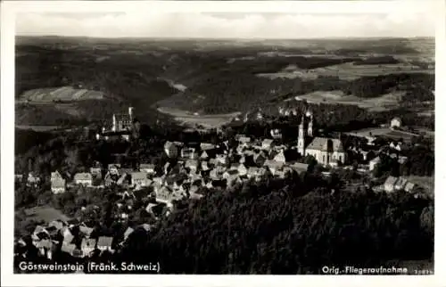 Ak Gößweinstein in Oberfranken, Fliegeraufnahme