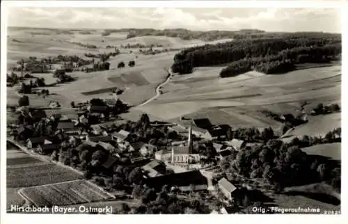 Ak Hirschbach in der Oberpfalz, Fliegeraufnahme