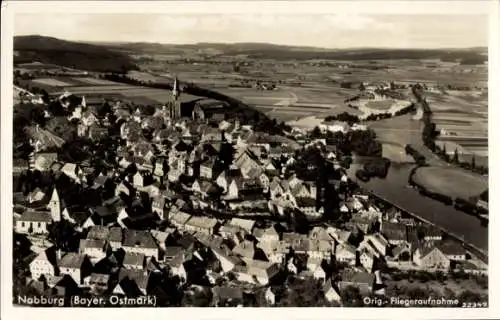 Ak Nabburg in der Oberpfalz, Fliegeraufnahme