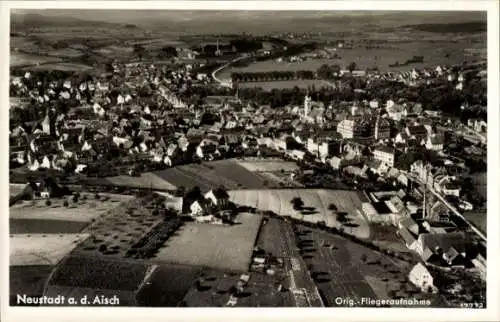 Ak Neustadt an der Aisch Mittelfranken, Fliegeraufnahme