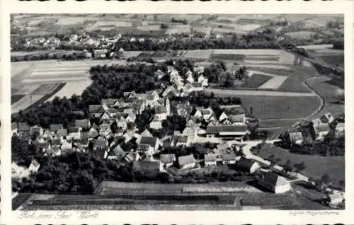Ak Rot am See Württemberg, Fliegeraufnahme