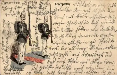Litho Potsdam, Ehrenposten, Soldaten