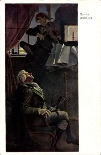 Künstler Ak Ichnowski, M., Sonata diabolica
