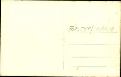 Foto Ak Gruppenbild Förster und Jäger