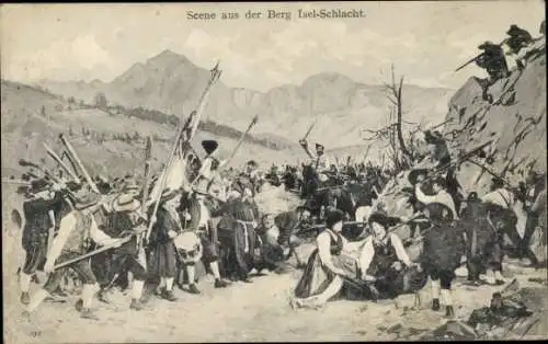 Ak Berg Isel-Schlacht, Tiroler Volksaufstand