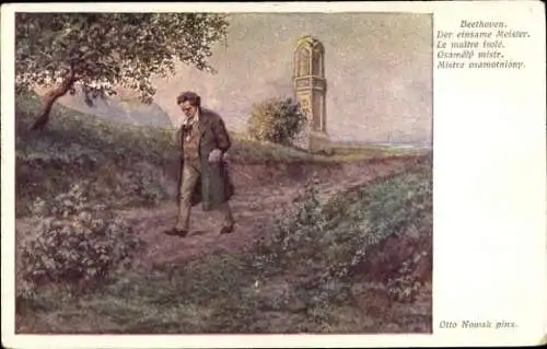 Künstler Ak Nowak, O., Beethoven, einsamer Meister