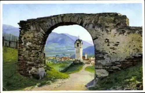 Ak Tor, Ruine, Kirche, Straße