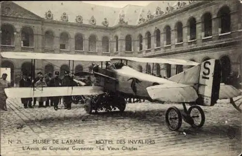 CPA Musee de l'Armee, Hotel des Invalides, Avion du Capitaine Guynemer