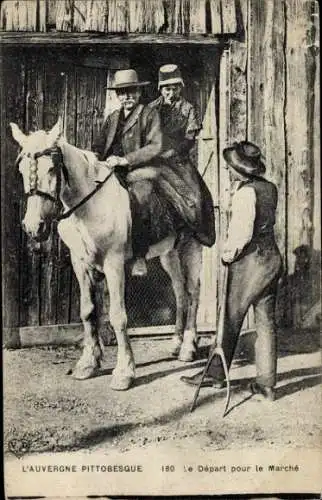 CPA Auvergne, Depart pour la Marche