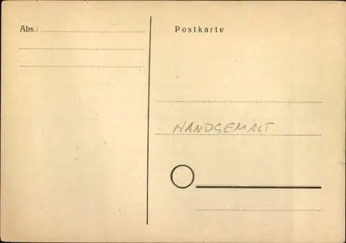 Handgemalt Künstler Ak Dorfidyll, Wasserpartie