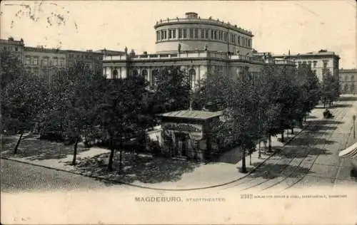 Ak Magdeburg an der Elbe, Stadttheater