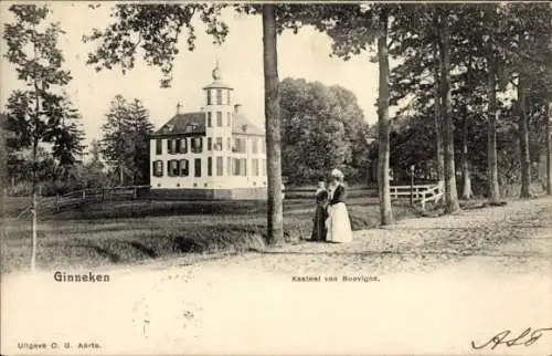 Ak Ginneken Breda Nordbrabant Niederlande,  Uitgave C.G. Aarts, Kasteel van Bouvigne.